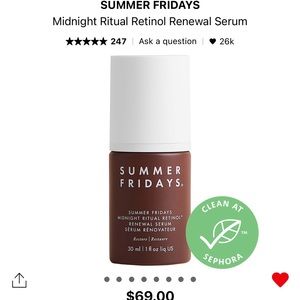 Summer Fridays midnight ritual retinol